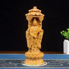 삼면불 서방삼성 관세음보살 아미타 여래 세지 보살 불상 조각 입상 개운 풍수 미술