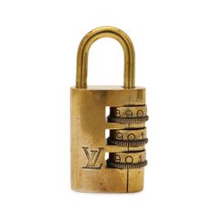 LOUIS VUITTON ルイ ヴィトン カデナ 鍵 パドロック 南京錠 ダイヤル式 ゴールド