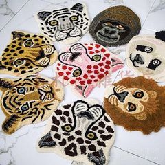 動物 玄関マット フロアマット 洗える インスタ映え アニマル ファーマット インテリア 雑貨 ラグマット 絨毯 リビングルーム