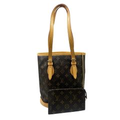 【中古】LOUIS VUITTON ルイヴィトン モノグラム バケットPM M42238 FL0091 ポーチ付き トートバッグ LV ヴィトン お出掛け デイリー 鞄 かばん 肩掛け ショルダー バッグ レディース 【ブランドギャラリー東心斎橋店】