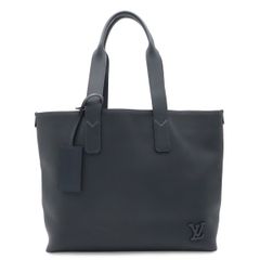 LOUIS VUITTON ルイ ヴィトン LV アエログラム パイロット トート トートバッグ ショルダーバッグ レザー インクブルー 青 M11598
