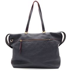 LOUIS VUITTON ルイ ヴィトン モノグラムアンプラント ボエシ トートバッグ ショルダーバッグ レザー マリーヌルージュ 紺 ショルダー欠品 M51752