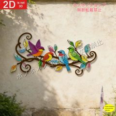 花 フラワー 壁掛けオブジェ アクリル製 カラフル ガーデン装飾 インテリア DIY