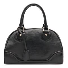 LOUIS VUITTON ルイ ヴィトン エピ ボーリング モンテーニュPM ハンドバッグ ミニボストンバッグ レザー ノワール 黒 ブラック M59322