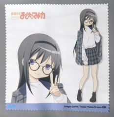 중고 雑貨 単品 暁美ほむら メガネ拭き 「Zoff×魔法少女まどか☆マギカ 暁美ほむらモデル メガネ」