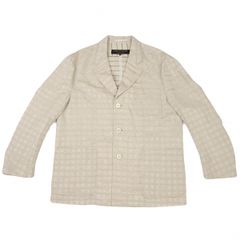 꼼데가르송 オムプリュスCOMME des GARCONS HOMME PLUS 裏ステッチピンドット柄ジャケット ベージュ ベージュ黒M
