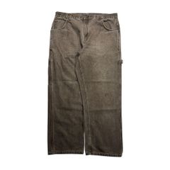 USED WORK KING Worker Painter Pants Charcoal Gray 38 x 30 ワークキング ワーク ペインターパンツ チャコールグレー ダック地 ワークウェア