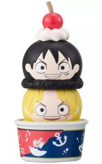 중고 トレーディングフィギュア モンキー・D・ルフィ&サボ 「つみちぇん ONE PIECE」