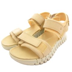 エコー ecco グルーブ ソル GRUUV SOL 本革 サンダル シューズ 22.5 黄 イエロー 21310302710 /TQ
