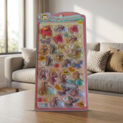 クラックス うるちゅるポップシール おさるのジョージ 単品販売 正規品 シール キャラクター グッズ デコレーション コレクション ぷっくり 立体 かわいい シール交換