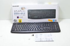 動作品 エレコム ELECOM TK-FDM092STBK 静音 ワイヤレスキーボード 無線 2.4GHz テンキー付き ブラック
