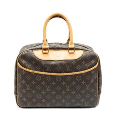 [中古] LOUIS VUITTON ルイ・ヴィトン ドーヴィル ブラウン モノグラム・キャンバス A