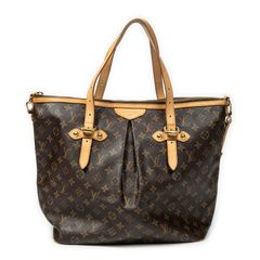[中古] LOUIS VUITTON ルイ・ヴィトン パレルモ ブラウン モノグラム・キャンバス A