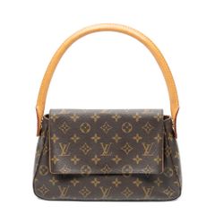[中古] LOUIS VUITTON ルイ・ヴィトン ミニ ルーピング ブラウン モノグラム・キャンバス A