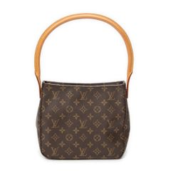 [中古] LOUIS VUITTON ルイ・ヴィトン ルーピング ブラウン モノグラム・キャンバス A