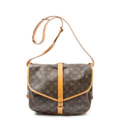 [中古] LOUIS VUITTON ルイ・ヴィトン ソミュール ブラウン モノグラム・キャンバス AB