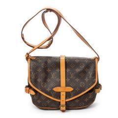 [中古] LOUIS VUITTON ルイ・ヴィトン ソミュール ブラウン モノグラム・キャンバス AB