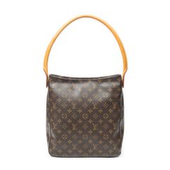 [中古] LOUIS VUITTON ルイ・ヴィトン ルーピング ブラウン モノグラム・キャンバス AB