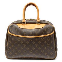 [中古] LOUIS VUITTON ルイ・ヴィトン ドーヴィル ブラウン モノグラム・キャンバス A
