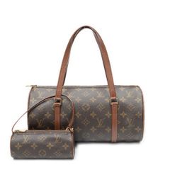 [中古] LOUIS VUITTON ルイ・ヴィトン パピヨン ブラウン モノグラム・キャンバス AB
