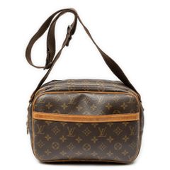 [中古] LOUIS VUITTON ルイ・ヴィトン リポーター ブラウン モノグラム・キャンバス AB