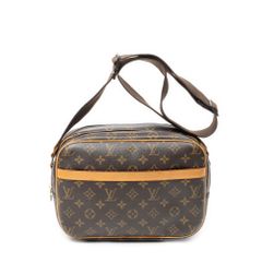 [中古] LOUIS VUITTON ルイ・ヴィトン リポーター ブラウン モノグラム・キャンバス A
