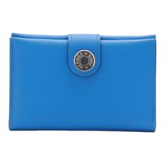 HERMES エルメス R.M.S RMS カードケース 名刺入れ パスケース ヴォーエヴァーカラー エバーカラー レザー ブルーイドラ 青 シルバー金具 K刻印