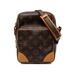 ルイ ヴィトン モノグラム アマゾン 斜め掛け ショルダーバッグ M45236 ブラウン PVC レザー レディース LOUIS VUITTON【1-0293593】
