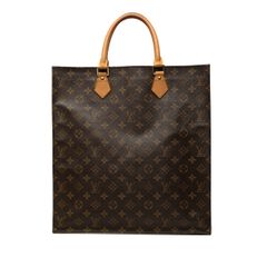 ルイ ヴィトン モノグラム サックプラ ハンドバッグ 手提げバッグ M51140 ブラウン PVC レザー レディース LOUIS VUITTON【1-0293594】