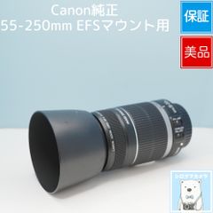 Canon純正 55-250mm EFSマウント用 望遠レンズ 상태좋음 シロクマカメラ a7276