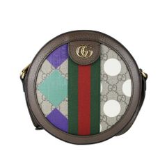 미사용 品 GUCCI グッチ GGマーモント ラウンド ショルダーバッグ 限定モデル オフィディア シェリー GGスプリーム キャンバス レディースバッグ 574978