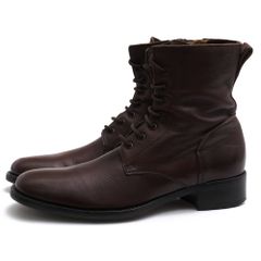 ブッテロ／BUTTERO レースアップブーツ シューズ 靴 メンズ 男性 男性用 レザー 革 本革 ダークブラウン 茶 ブラウン B2964 アンティーク加工 プレーントゥ サイドジップ 定番