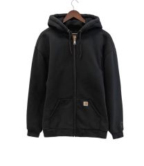 Carhartt カーハート サーマル オーバーサイズ フードジップアップ ブラック ゆったりXL