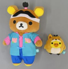중고 봉제인형 리락쿠마 ＆キイロイトリ ぬいぐるみ 「エニマイ 쿠지 리락쿠마 」 A賞