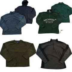 古着卸 まとめ売り ブランドMIX フリース 6枚セット ( メンズ M ) チャンピオン ハードウェア リーボック GAP 中古 古着 NH9890