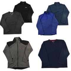 古着卸 まとめ売り ブランドMIX フリース 6枚セット ( メンズ L ) スパイダー エルエルビーン アンダーアーマー GAP 中古 古着 NH9895
