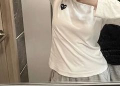 COMME des GARCONS コム・デ・ギャルソン 長袖Tシャツ 화이트