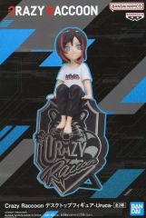 중고 フィギュア Uruca B Tシャツホワイト 「Crazy Raccoon」 デスクトップフィギュア-Uruca-