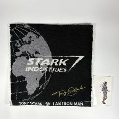 スターク・インダストリーズ ミニタオル 비매품 ステッカー付き 2点セット マーベル アイアンマン MARVEL Stark Industries Mini Towel 新品・国内正規品 Kotoyama Sticker