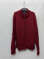 XXL) Tommy Hilfiger トミーヒルフィガー ニット ジップアップ