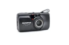 【動作ＯＫ】OLYMPUS μ[mju:] ZOOM DELUXE ブラック コンパクトフィルムカメラ