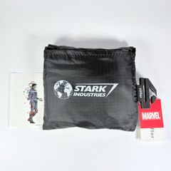 スターク・インダストリーズ 折りたたみエコバッグ 비매품 ステッカー付き 2点セット マーベル アイアンマン MARVEL Stark Industries Eco Bag 新品・国内正規品 Kotoyama Sticker