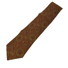 イヴサンローラン Yves Saint Laurent ペイズリー柄 シルクネクタイ メンズ 表記無