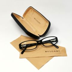 ブルガリ メガネ パレンテシ 黒縁 bv442 501 ケース付き 中古品 管理番号ARCAYKO3178