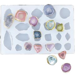 MYmama アゲートスライス シリコンモールド シリコン型 モールド レジン アゲートシリコンモールド