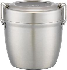 スケーター Skater 抗菌 保温弁当箱 丼型 ステンレス 弁当箱 550ml シルバー STLBD6AG-A