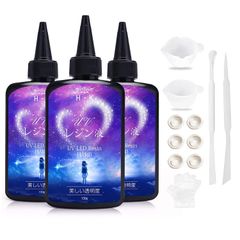 UVレジン液 390 g 大容量 詰め替え 1本ずつ開封 ハードタイプ UV／LED対応 急速硬化 クリア 低臭 アクセサリー制作