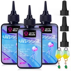 LET'S RESIN UVレジン液 300g レジン液 UV／LED対応 レジン液 大容量 クリスタル状透明 硬化速い 低刺激性 高い透明