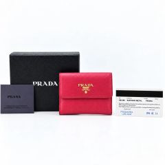 PRADA プラダ サフィアーノ ピンク ミニ財布