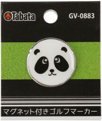 タバタゴルフ Tabata GOLF ゴルフ マグネットマーカー 目印 マーク コンペ 景品 商品 参加賞 用品 ボールマーカー グッズ 道具 グラウンドゴルフ ゲートボール GV0883 L パンダ
